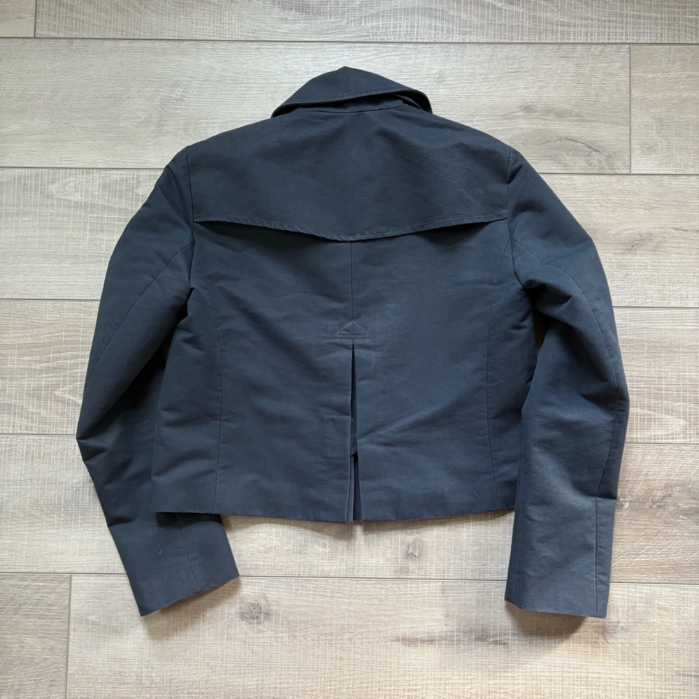 French Connection Cropped Navy Trench - Picture 7 of 7